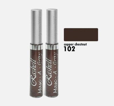 [2 Pack] Rashell Masc-A-Gray Hair Mascara Touch Up Gray [102 Copper Chestnut]