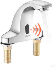 Automatic Touchless Bathroom Faucet with Motion Sensor - Chrome Plated