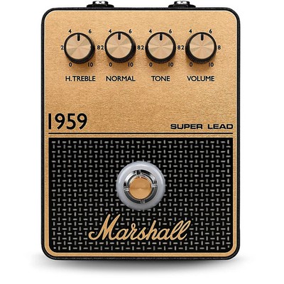 Marshall 1959 Vintage Overdrive and Crunch Effects Pedal Black and Gold