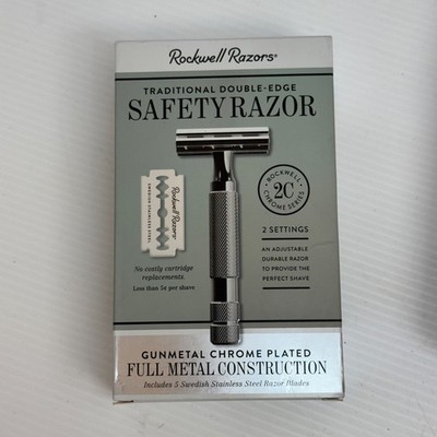 Rockwell Razors, 2C Adjustable Safety Razor - GUNMETAL Finish - New In Box 