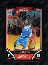 2008 Bowman Draft Picks & Stars Chrome Refractor /499 Carmelo Anthony HOF 1m4i
