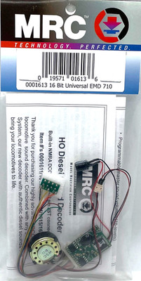 HO MRC 0001613 DCC SOUND DECODER 16 BIT UNIVERSAL EMD 710