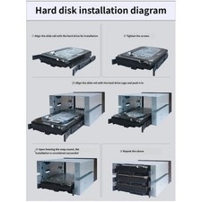 3 Bay Large Capacity HDD Hard Drive Cage Rack Optically Drive Bay 3.5in Hard