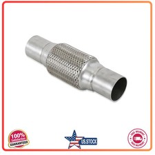 2x6 Inch Stainless Steel Exhaust Flex Pipe Double Braided 10 Inch Long Heavy...