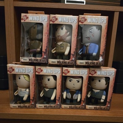 Komplettsatz 7 Bullsitoy AMC Walking Dead Wind Ups in OVP