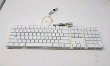 Apple USB Wired Keyboard White A1048 w/ USB Wired Optical Mouse