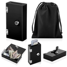 Acrylic Box for Gambler, Winners Bank Portable Safe Casino Money Pocket Sized...