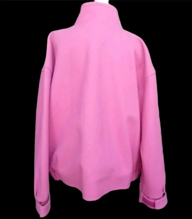 Abrigo de Colección Woolrich Barn Field Chore Para Mujer Grande Rosa Años 80 Forrado en Lana Hecho en EE. UU. Foto 4 de 4
