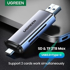 UGREEN USB C Card Reader USB 3.0 to SD Micro SD TF Adapter for Laptop iPad Pro