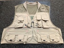 Orvis Clearwater Fly Fishing Waistcoat / Vest - Tan - Men's XL - Exc. Condition