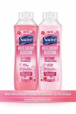 Suave Shampoo  Conditioner Set, Wild Cherry Blossom 22.5 FL oz 665 ML Each