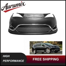 Front Bumper Cover Complete Kit With Fog Lights For 2017-2020 Chrysler Pacifica