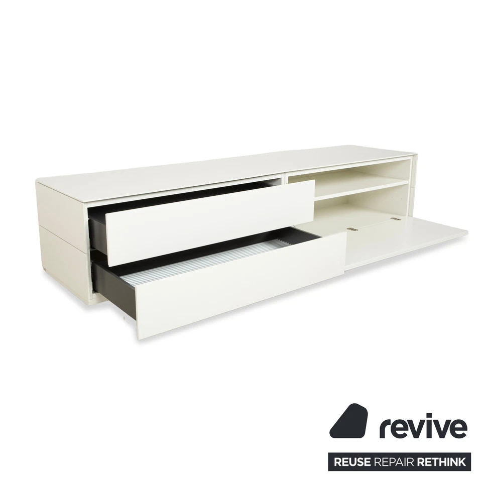 Kettnaker Holz Sideboard Creme Weiß Barfach Schubladen - Bild 3 von 4