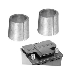 2PCS Car Battery Post Terminal Shims, Lead Automobile Anode Cathode Sleeves,