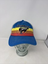 Ford Bronco Blue Sunset Stripe Snapback Trucker Hat Cap Mesh