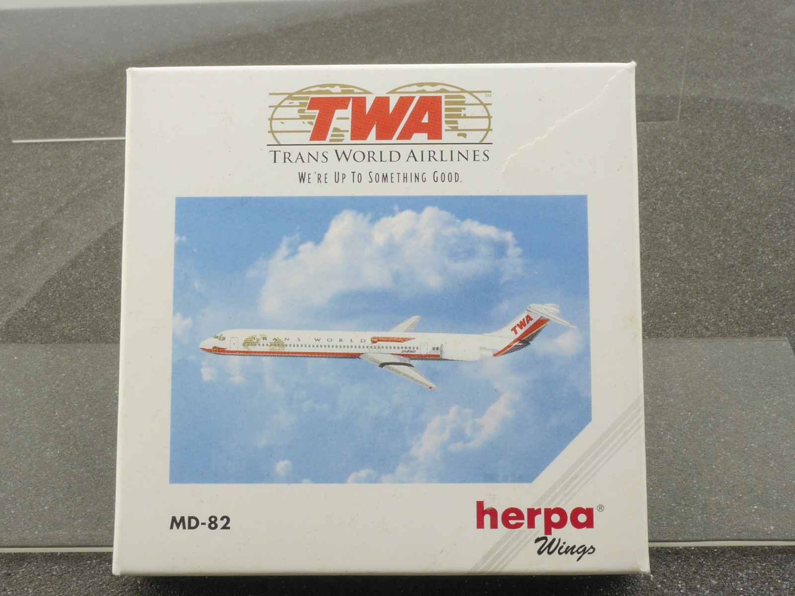 Herpa 511247 McDonnell Douglas MD-82 TWA EI-BWD Airplane OVP 1606-23-39
