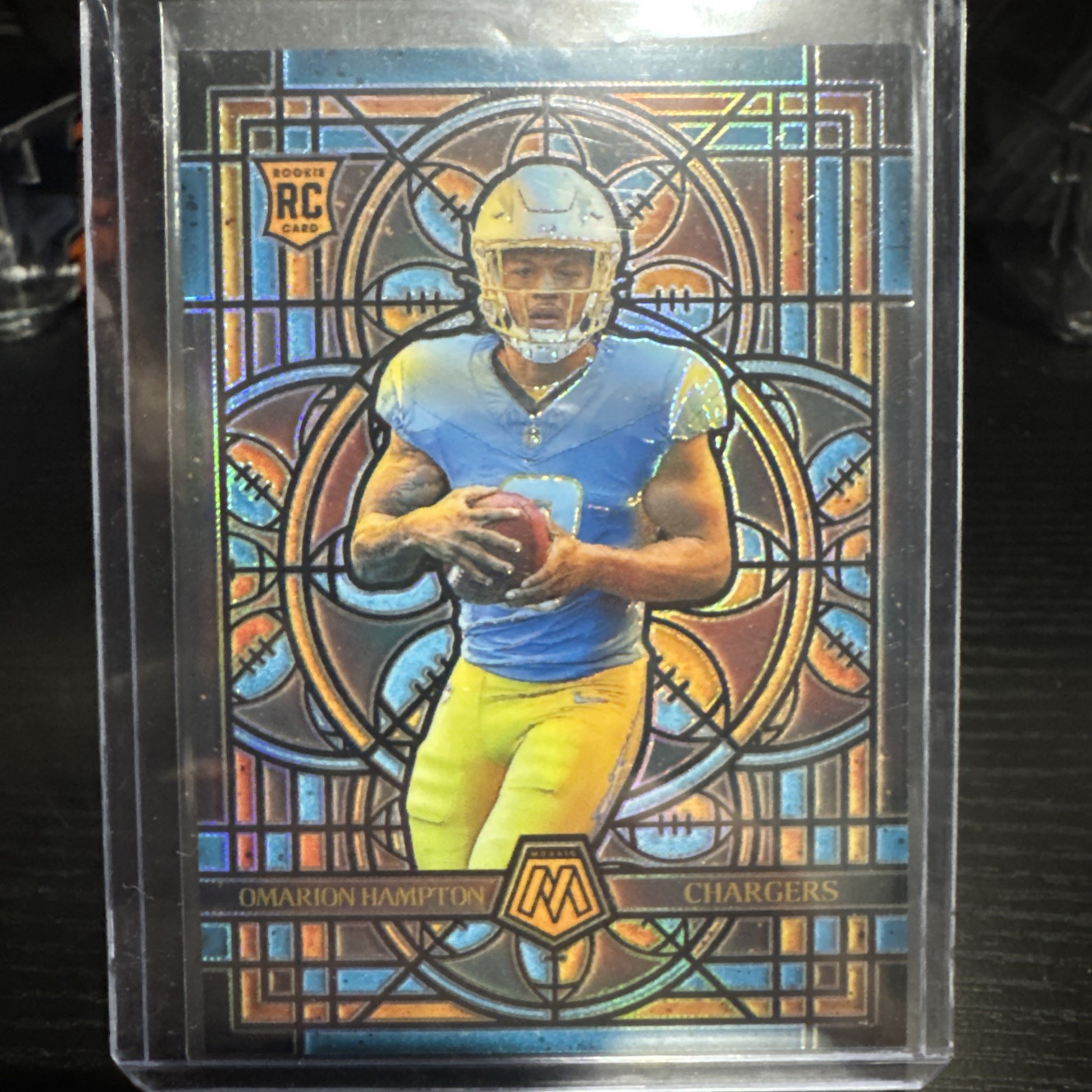 2025 Panini Mosaic Omarion Hampton RC Rookie Stained Glass Case Hit SSP! 🔥