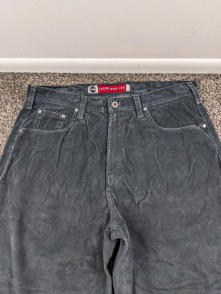 VTG 90s Levis SilverTab Pants Corduroy Loose Wide Leg Baggy Mens 36x30 USA Made - Image 2 of 4