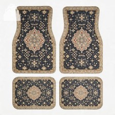 Persian Vintage Car Floor Mats Set Waterproof Non-slip Auto Accessories