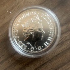 2021 GB Royal Mint Britannia 1oz 999 Pure Silver Bullion Coin Very Good Cond.