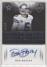2017 Panini Majestic Team Pedigree Auto 27/99 Dan Bailey #DC-DA Auto fl4