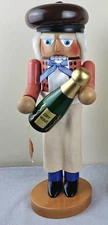 Steinbach Hand Signed Wine Waiter Christmas Nutcracker ES1642 Sommelier 16"H 