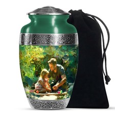 Father Love Memorial Urns for Human Ashes Adult Women, Unique Urn 10 Inch