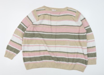 Julipa Damen Pullover Pulli bunt gestreift