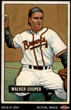 1951 Bowman #135 Walker Cooper Braves 4.5 - VG/EX+