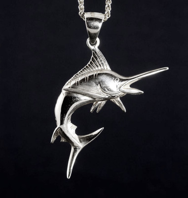Mens Fine Jewelry Pendant Charm MARLIN 
