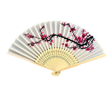HAND FAN HELD TELA PORTABLE SPANISH DANCES FABRIC FOLDING PARTY WEDDING UK GIFT