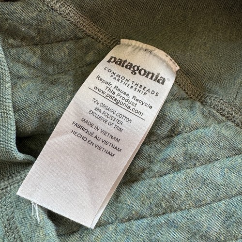 Patagonia Hoodie Womens Size Small Green Quilted Zip Up Sweater Jumper Outdoor - Picture 4 of 8
