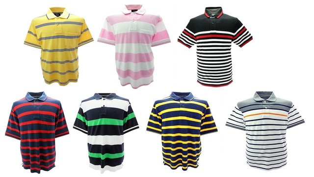 Polo Louie James Algodón Rico Piqué Talla Mediana a XL, 7 Colores