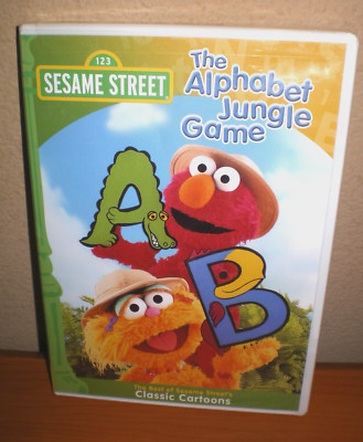 SESAME STREET The Alphabet Jungle Game DVD * Best Classic Cartoons