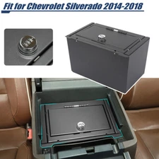 Car Safe Box Storage Armrest Password Lock For Chevy Silverado GMC SIERR 2014-18