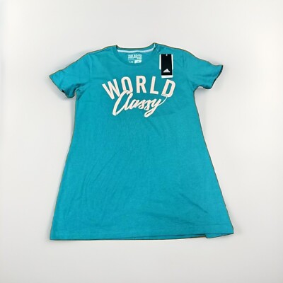 Adidas Climalite Women s Size XL Tshirt World Classy Green Go To Performance NWT