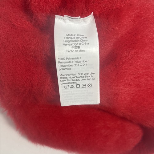 J. Crew Crewcuts Kids Girls Red Pullover Fuzzy Crew Neck Sweater Sz XS (4-6) New - Picture 6 of 7