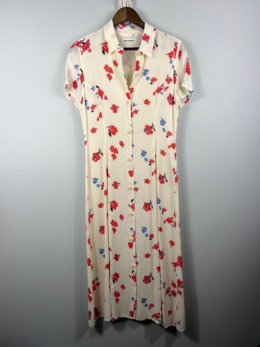 Reformation Sheila Georgette Floral Shirtdress in Chagall Size 8 Summer - Picture 10 of 22