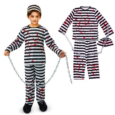 GefangenenkleidungHalloween Kostüm Horror Kostüm Zombie Gefangen...