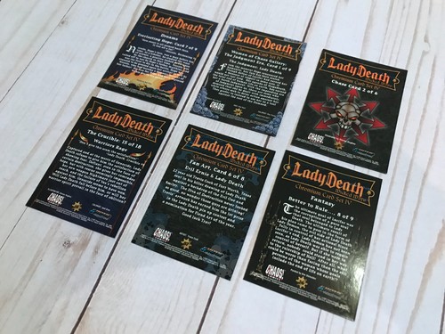 Set of 6 Lady Death Chaos Comics Trading Cards Chromium Card Set IV - Picture 3 of 4