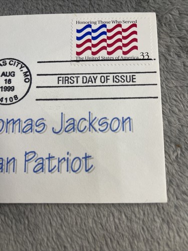 1999 Stamp Honoring Those who Served First Day Of Issue General Thomas Jackson - Picture 4 of 7