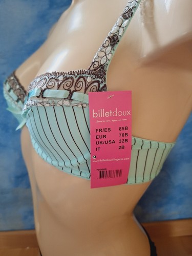 BILLET DOUX SOUTIEN GORGE ARMATURE TAILLE 85B COULEUR VERT D'EAU REF 703089 - Imagen 3 de 3