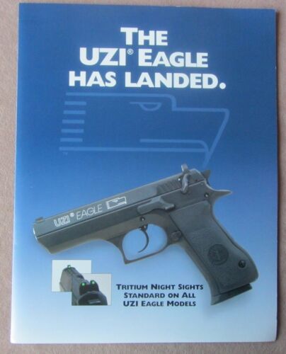 Vintage 1996 Original The Uzi Eagle Has Landed Gun Brochure Mossberg & Sons