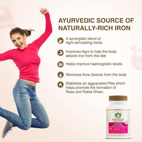 Maharishi Ayurveda Raktda Tablets For Men and Women 60 Tablets Pack Free Ship - Bild 2 von 6
