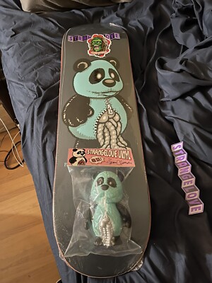 スケートボード STRANGELOVE SKATEBOARDS PANDA DECK & TOY StrangeLove Glow Panda / Vinyl Toy And Skate 8.5 Deck