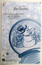Blue Christmas Elvis Presley Sheet Music SATB 08744719 Hal Leonard