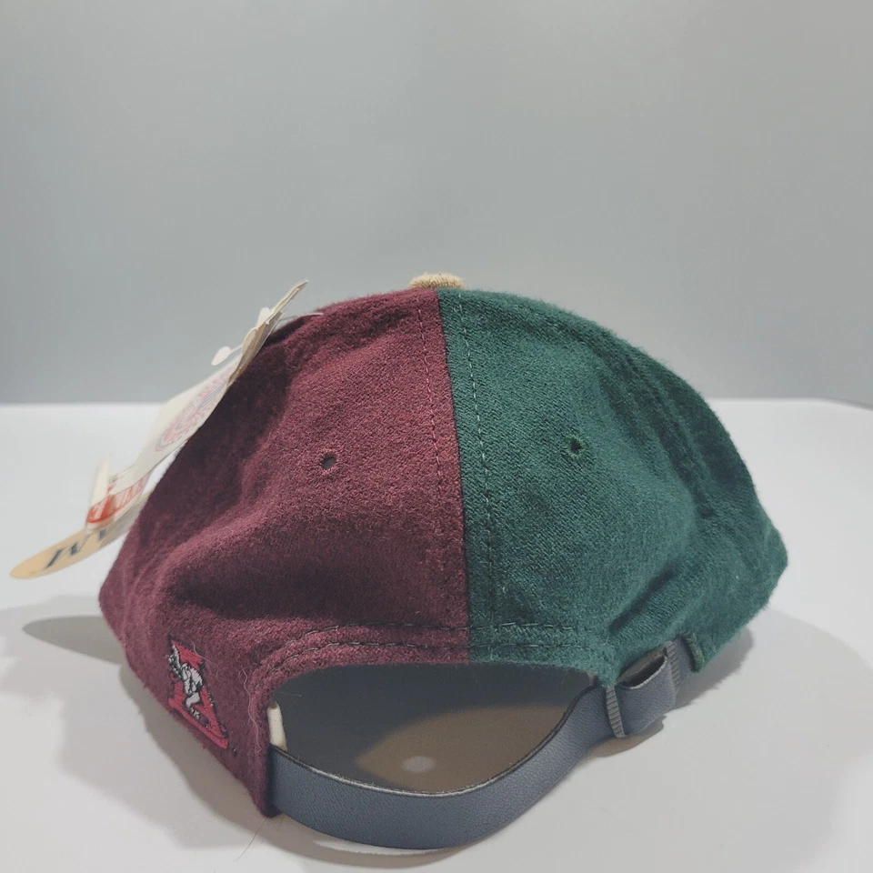 Gorra universitaria Alabama Crimson Tide con tirantes para hombre verde roja vintage Foto 4 de 4