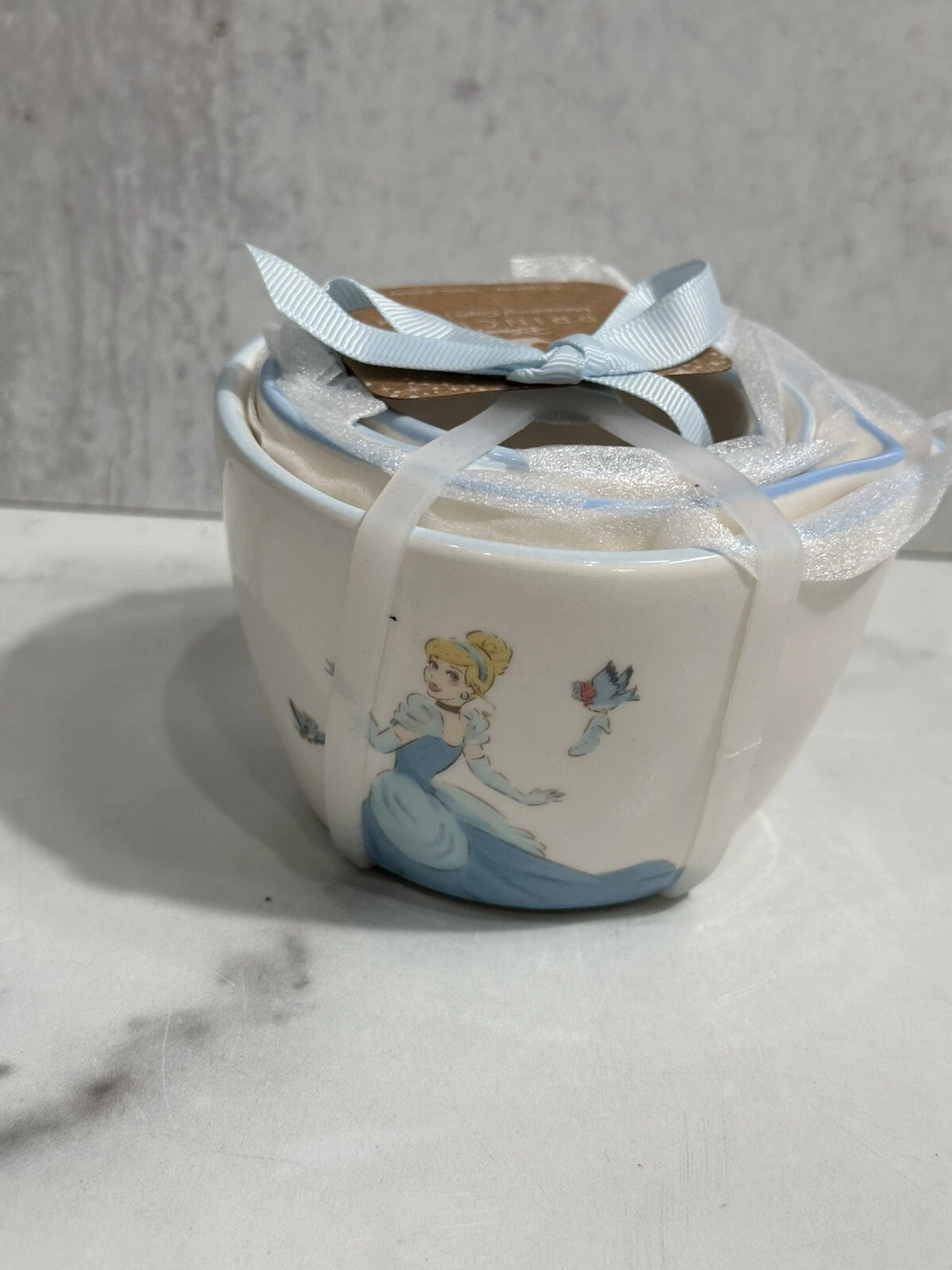 Rae Dunn Disney Princess Cinderella Double Sided Print Set of 4 Measuring Cups