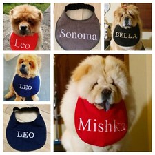 CHOW CHOW SLOBBER / DROOL BIB MADE FOR THIS BREED & SIMILAR SIZE SLOBBERY DOGS