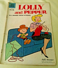 LOLLY AND PEPPER 1959 COMIC BOOK NO 978 DELL CHICAGO TRIBUNE PETE HANSEN ARTIST.